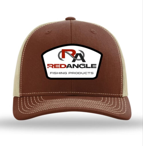 Red Angle Fishing Hat - Brown & Tan