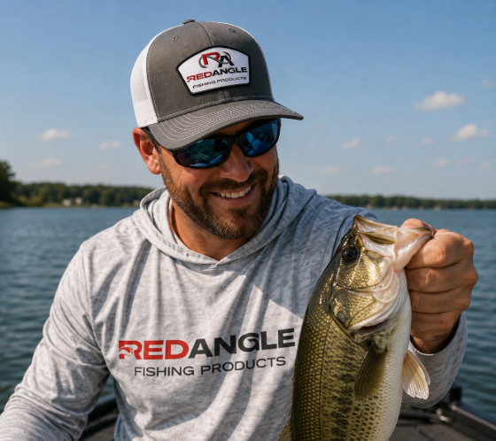 Red Angle Fishing Hats