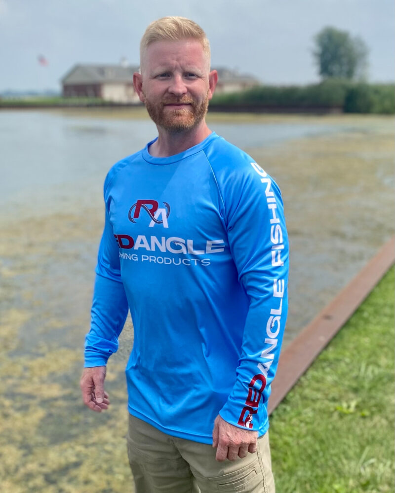 UPF 50+ Long Sleeve Fishing Shirts Red Angle Fishing Products